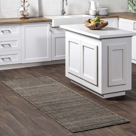 Nuloom Elfriede Farmhouse Jute Blend Area Rug 2ft 6in x 8ft HMMT01C-2608